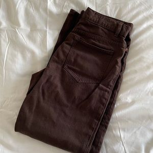 Zara high rise straight jeans